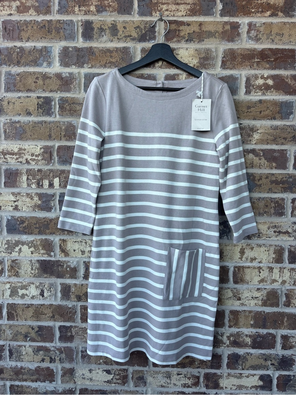 NWT Garnet Hill Striped Button-Back Dress/Tunic – Size S